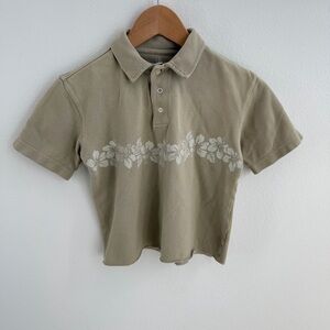SOLD❤️- Vintage Gap Hawaiian Cropped Polo